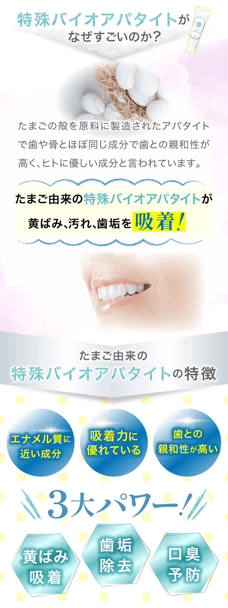 特殊バイオアパタイトがなぜすごいのか?